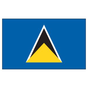 St. Lucia National Flag - Nylon 3X5'