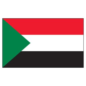 Sudan National Flag - Nylon 3X5'