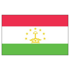 Tajikistan National Flag - Nylon 5X8'
