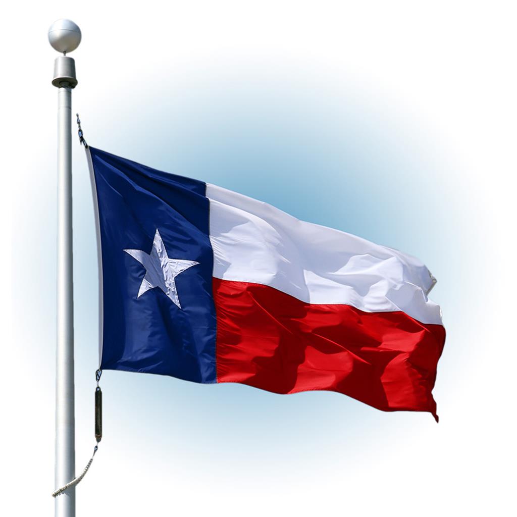 Texas State Flag - Nylon 12X18' - Fly American Flags