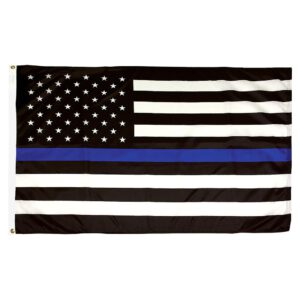 Thin Blue Line U.S. Flag - Nylon 8X12'
