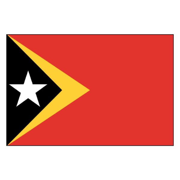 Timor-Leste National Flag - Nylon 5X8'