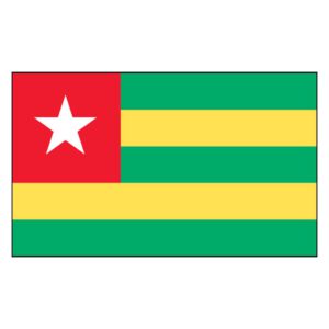 Togo National Flag - Nylon 3X5'