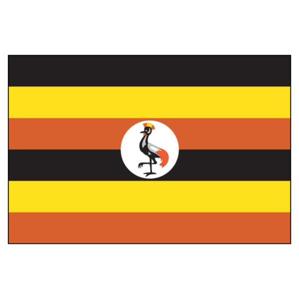 Uganda National Flag - Nylon 5X8'