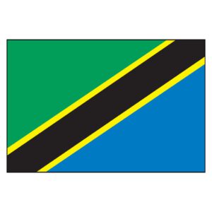 United Republic of Tanzania National Flag - Nylon 3X5'