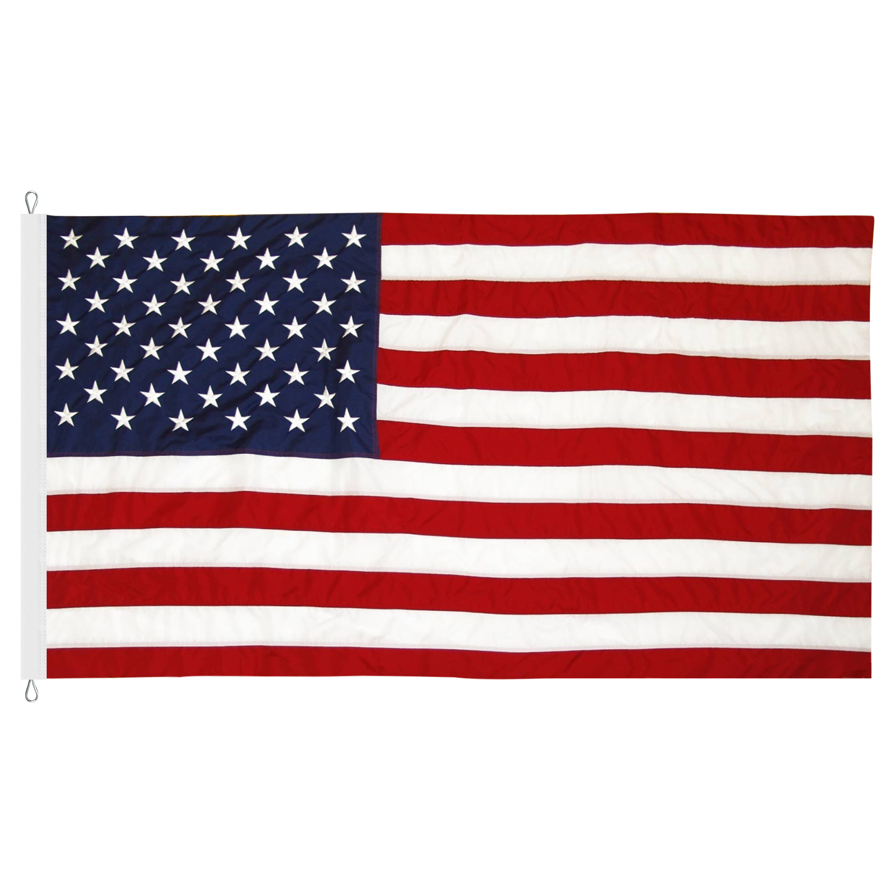 8' x 12' U.S. Cotton Flag w/ Rope & Thimble