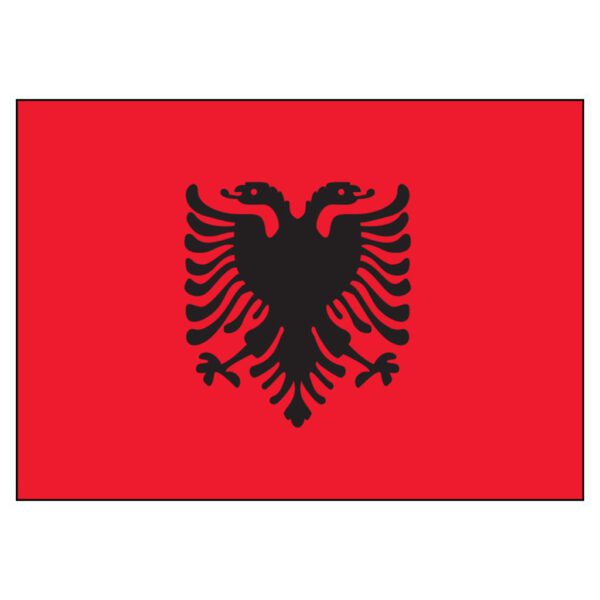 Albania National Flag - Nylon 3X5'