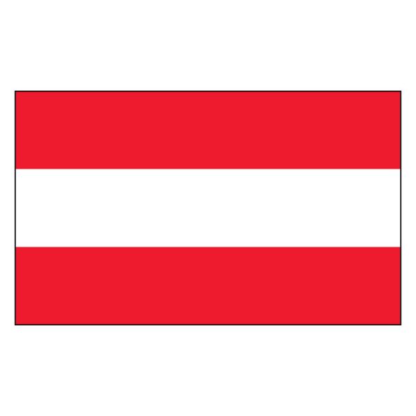 Austria National Flag - Nylon 4X6'