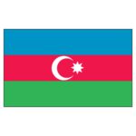 Azerbaijan National Flag - Nylon 3X5'