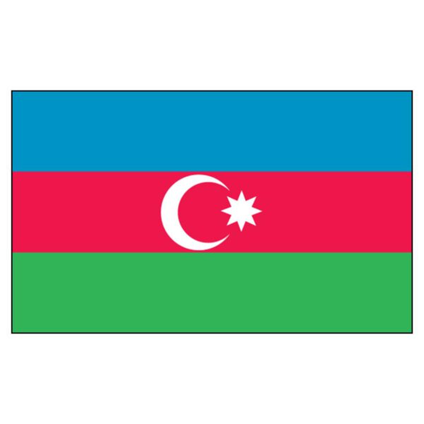 Azerbaijan National Flag - Nylon 5X8'