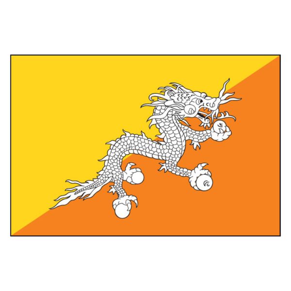 Bhutan National Flag - Nylon 3X5'