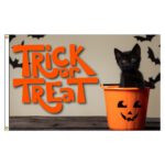 Black Cat Trick or Treat 3X5’