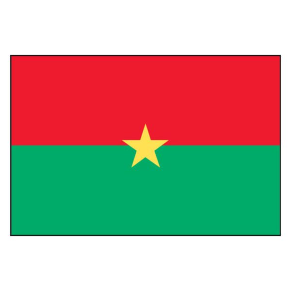 Burkina Faso National Flag - Nylon 3X5'