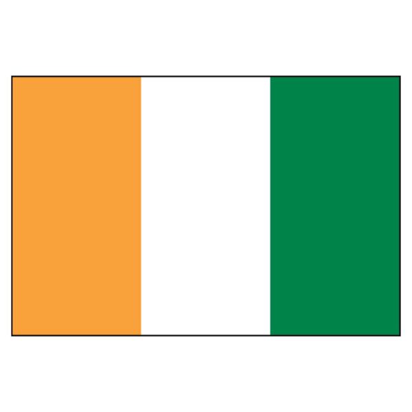 Côte d'Ivoire National Flag - Nylon 5X8'