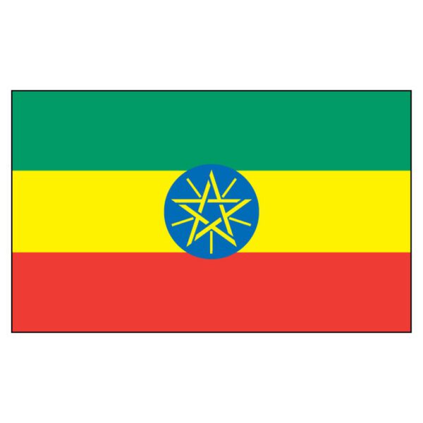 Ethiopia National Flag - Nylon 5X8'