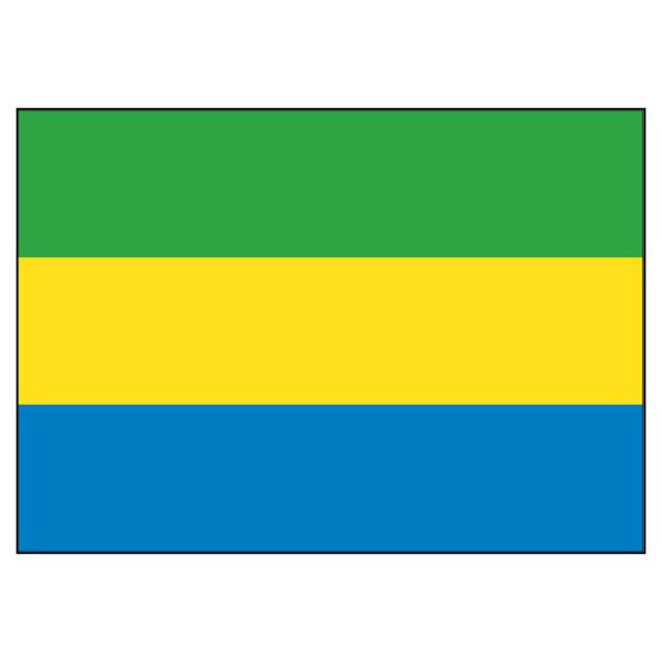 Gabon National Flag - Nylon 5X8'