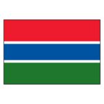 Gambia National Flag - Nylon 3X5'