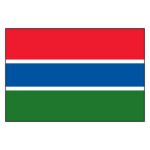 Gambia National Flag - Nylon 4X6'