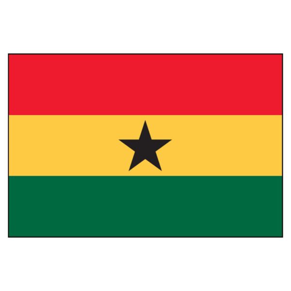 Ghana National Flag - Nylon 4X6'