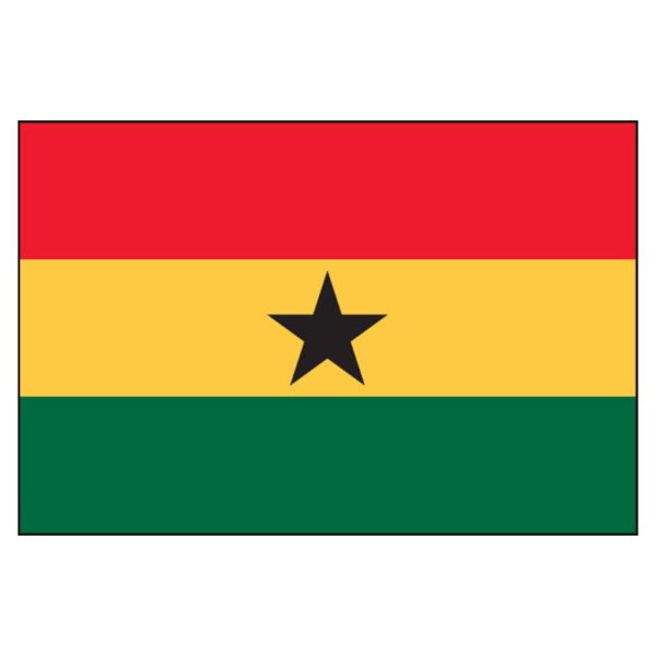 Ghana National Flag - Nylon 5X8'