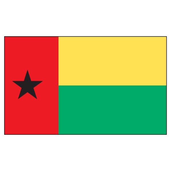 Guinea Bissau National Flag - Nylon 3X5'