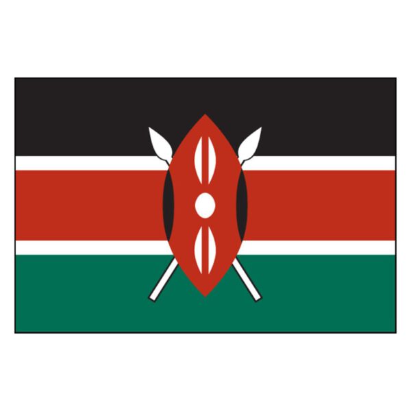 Kenya National Flag - Nylon 5X8'