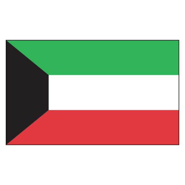 Kuwait National Flag - Nylon 3X5'