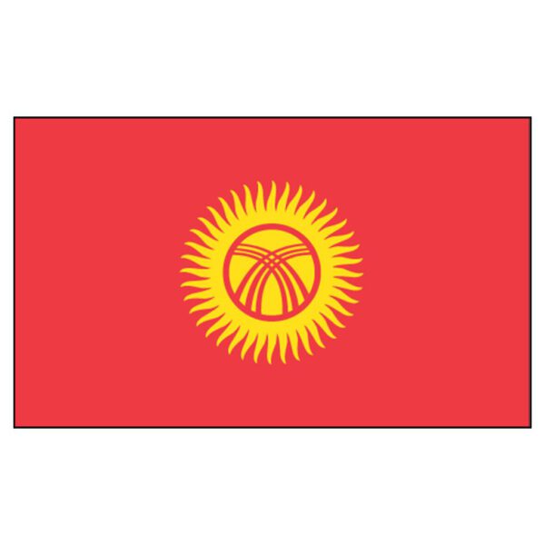 Kyrgyzstan National Flag - Nylon 4X6'