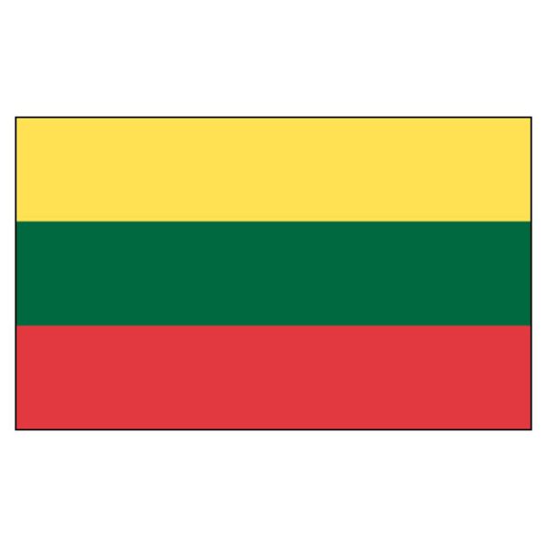Lithuania National Flag - Nylon 4X6'