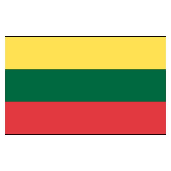 Lithuania National Flag - Nylon 5X8'