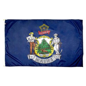 Maine State Flag - Nylon 5x8’