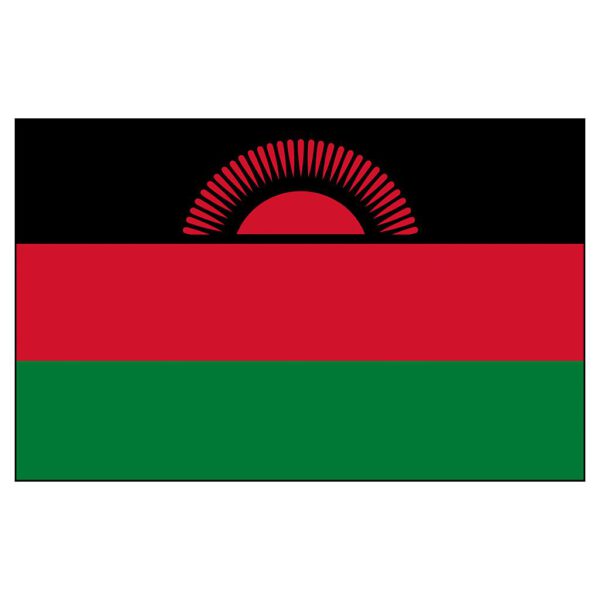 Malawi National Flag - Nylon 4X6'