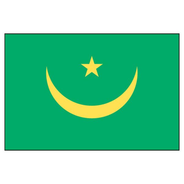 Mauritania National Flag - Nylon 4X6'