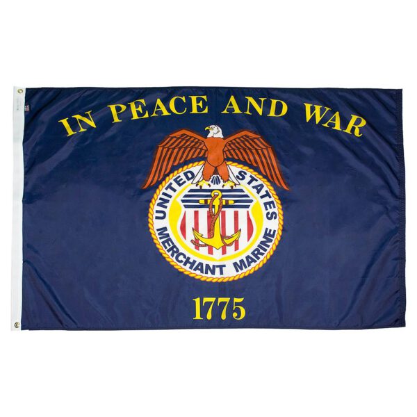 Merchant Marines Flag - Nylon 2X3'