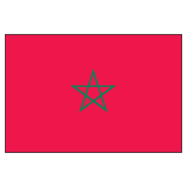 Morocco National Flag - Nylon 5X8'