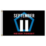 Never Forget 911 Nylon Flag 2x3'