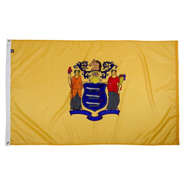 New Jersey State Flag - Nylon 8x12'