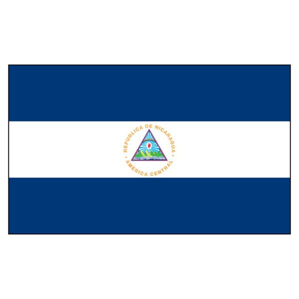 Nicaragua National Flag - Nylon 5X8'