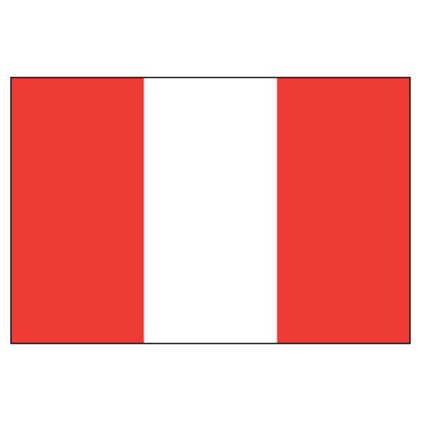 Peru National Flag - Nylon 3X5'