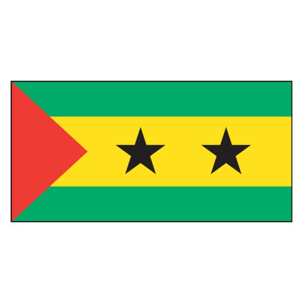 Sao Tome & Prin National Flag - Nylon 3X5'