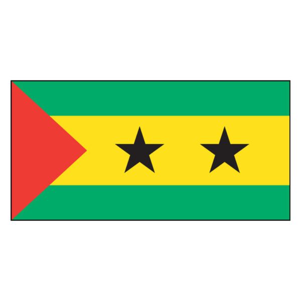 Sao Tome & Prin National Flag - Nylon 5X8'