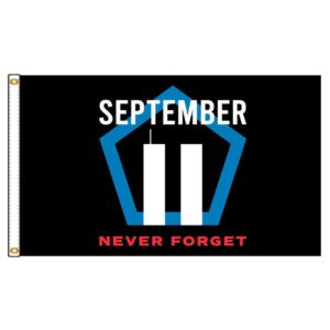 Sept 11 Never Forget Nylon Flag 2x3'
