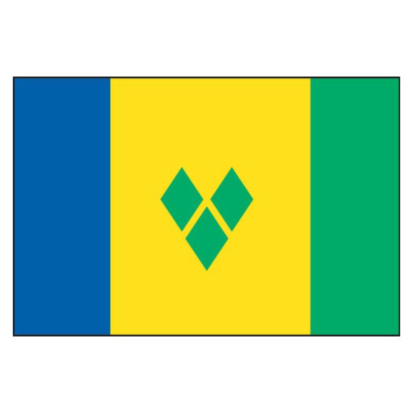 St. Vincent & Renadines National Flag - Nylon 3X5'