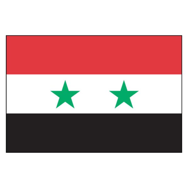 Syria National Flag - Nylon 3X5'