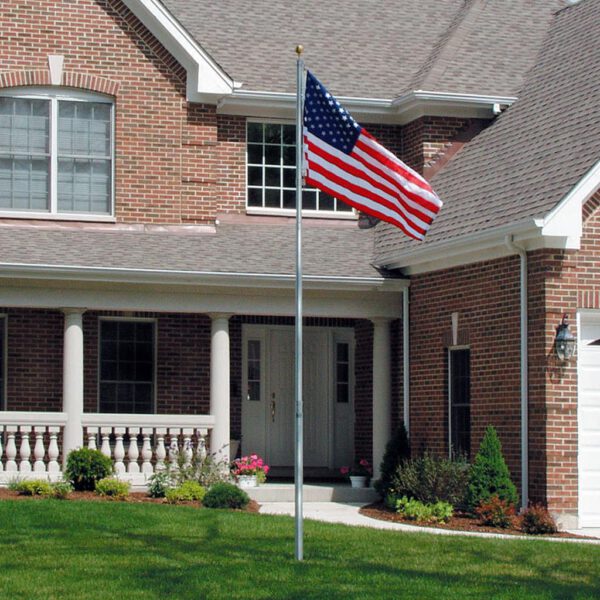 Telescoping In Ground Aluminum Flag Pole 20' 20' x 2.5"