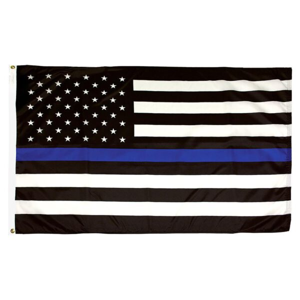 Thin Blue Line U.S. Flag - Nylon 8X12'