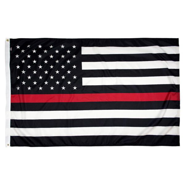 Thin Red Line U.S. Flag - Nylon 8X12'