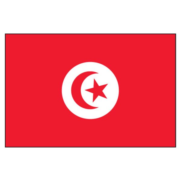 Tunisia National Flag - Nylon 4X6'