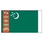 Turkmenistan National Flag - Nylon 5X8'