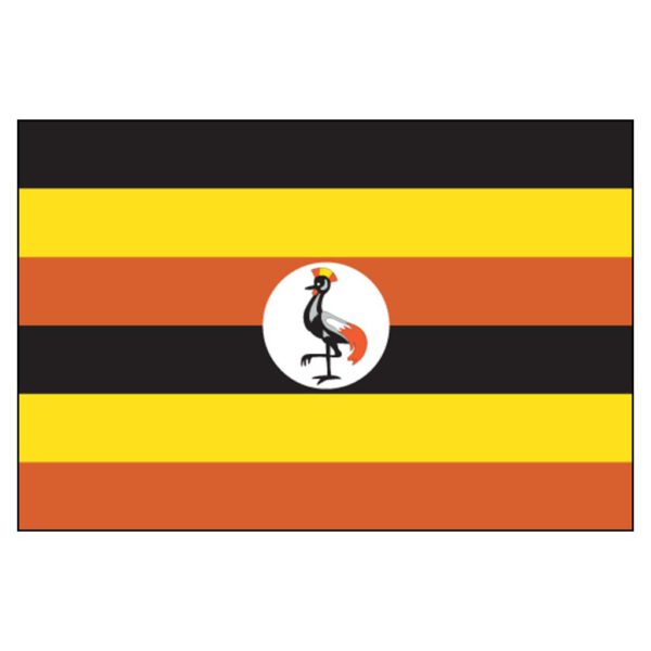 Uganda National Flag - Nylon 3X5'